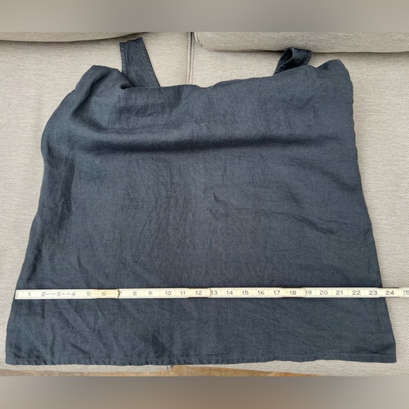 not perfect linen - basic tank dress (cafe mocha/purple) - grey- size large - Picture 7 of 13